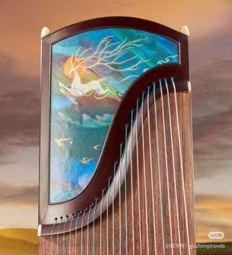 敦煌牌-古箏 22698B 琅華弄彩-九色鹿